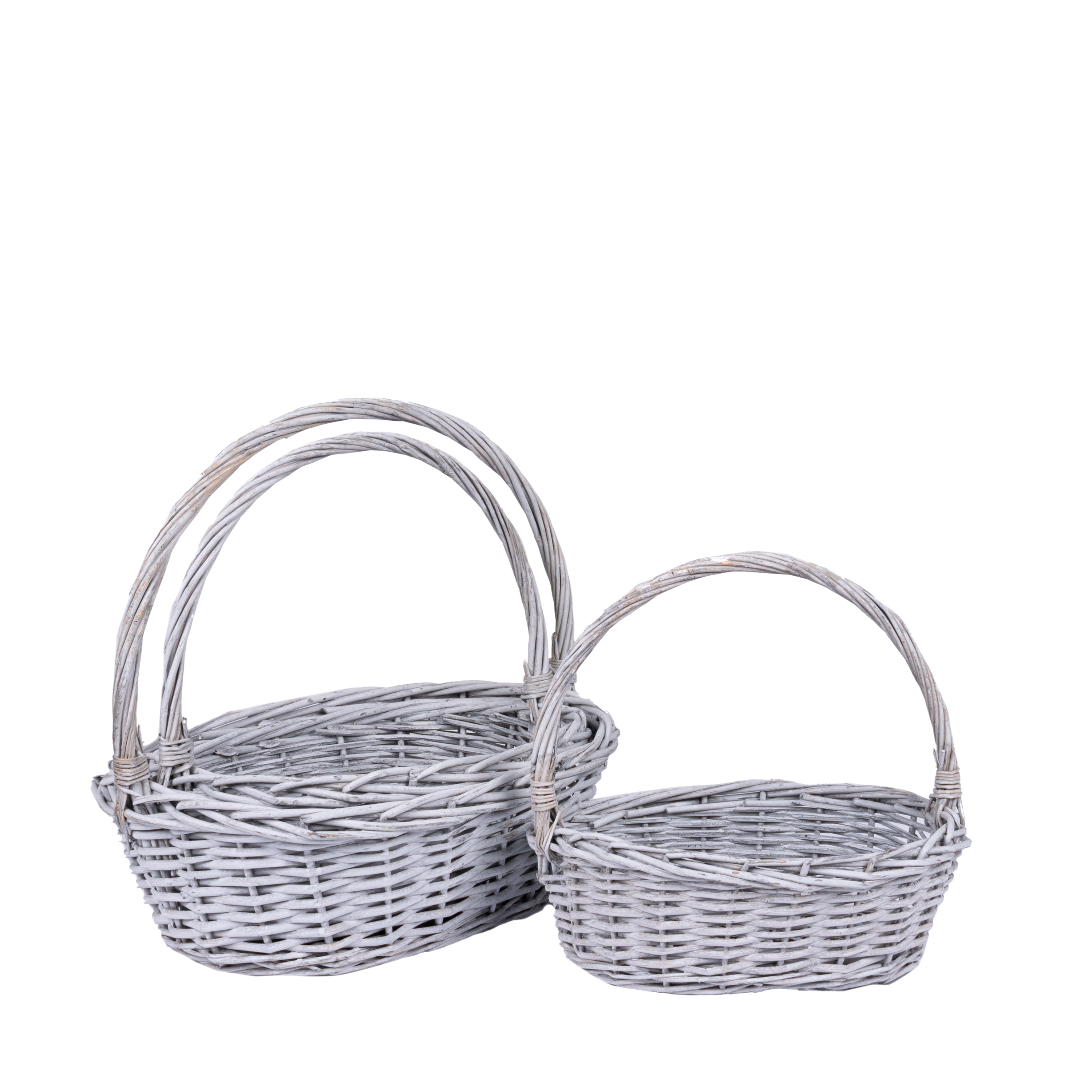 Willow baskets 39x31xH13, 33x25xH11, 29x19xH10 3pcs